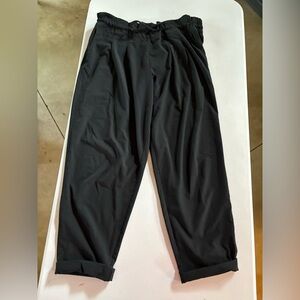 Prana Black Track Pants Relaxed Fit Rolled Cuff Joggers